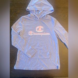 Big Kids XL Champion hooded long sleeve shirt